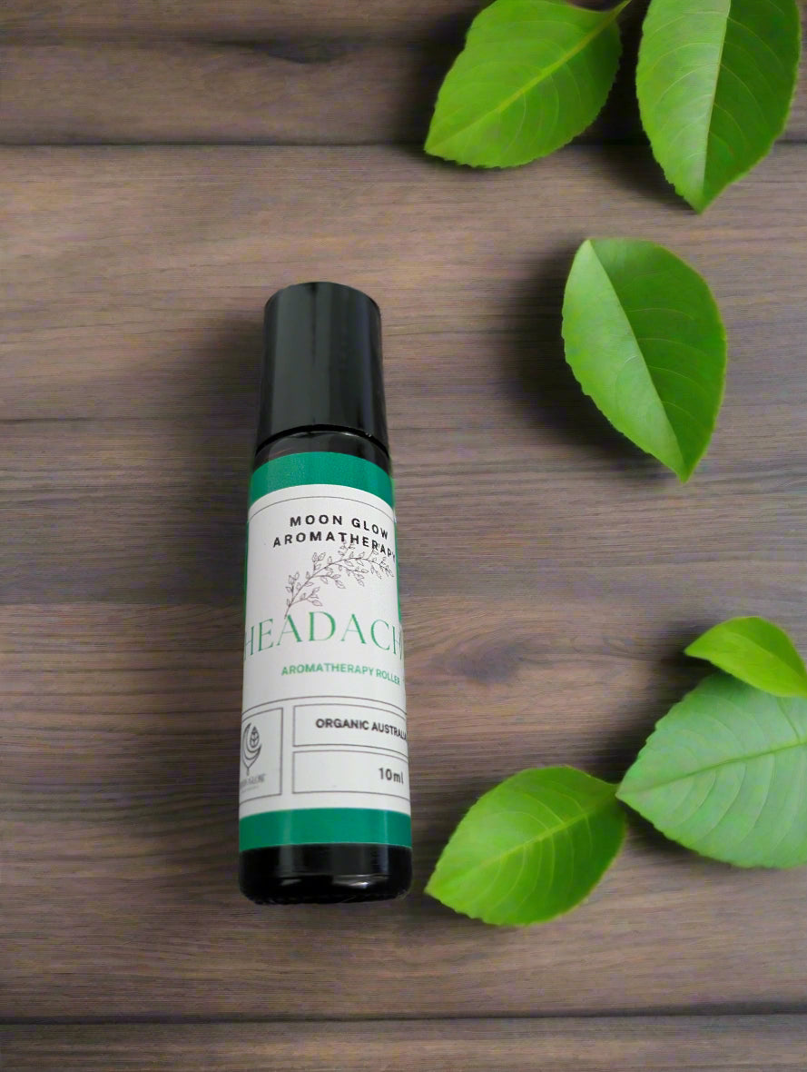 Aromatherapy headache roller