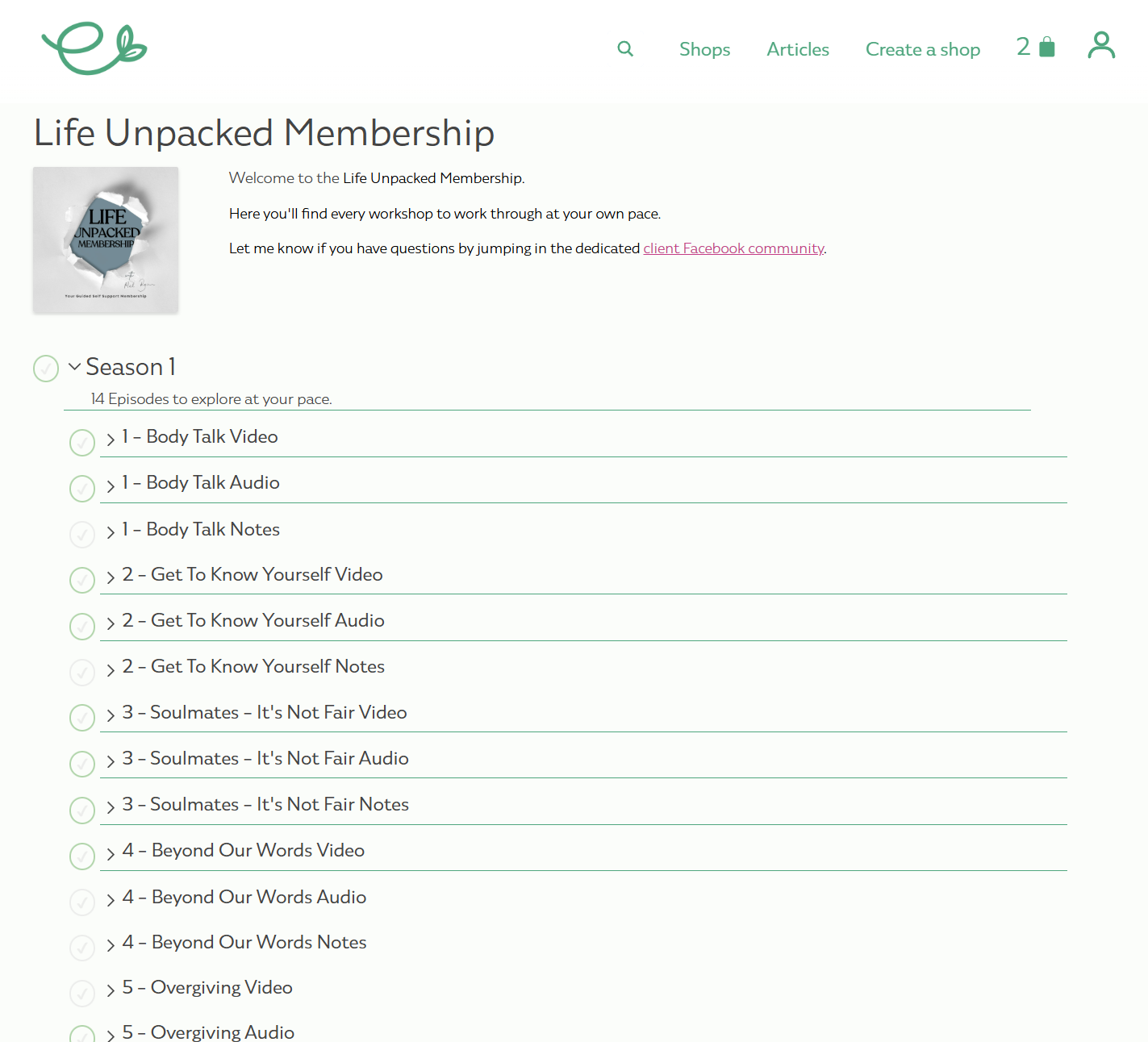 Life Unpacked Membership - Image 2